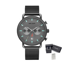 MEGIR Men Watch Top Brand Fashion Casual Quartz Watches Waterproof Date Man Sports Military Wristwatch Clock Relogio Masculino