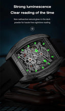 MEGIR Original Luxury Sport Watch for Men Silicone Band Automatic Mechanical Movement WristWatches Luminous Clock Reloj Hombre 8601