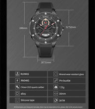 RUIMAS Brand Fashion Sport Watches for Men Quartz Silicone Band Wrist Watch Date Waterproof Wristwatches Clock Relogio Masculino