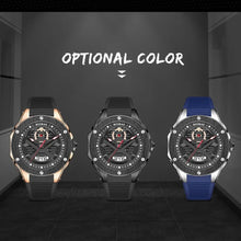 RUIMAS Brand Fashion Sport Watches for Men Quartz Silicone Band Wrist Watch Date Waterproof Wristwatches Clock Relogio Masculino