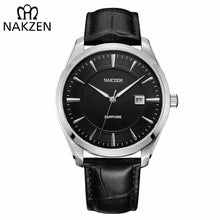 NAKZEN Mens wrist Watches Top Luxury Brand Quartz Watch Casual Leather Sports Wristwatch Homme Male Clock Relogio Masculino
