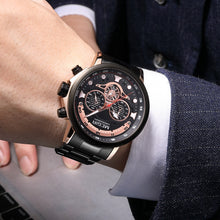 MEGIR Luxury Men Watches Stainless Steel Quartz Wristwatches Fashion Men Business Watch Clock Male Chronograph Relogio Masculino