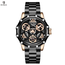 RUIMAS Quartz Watches Men's Business Wristwatch Waterproof Male Clock Chronograph Stainless Steel Casual Watch reloj hombre 331