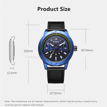 RUIMAS Men Wristwatch Luxury Leather Sports Military Wrist Watches Waterproof Large Dial Casual Quartz Clock Relogio Masculino