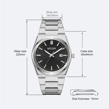 MEGIR Luxury Business Watches for Men Stainless Steel Strap Waterproof Calendar Male Quartz Wristwatch Clock Reloj Hombre 1086