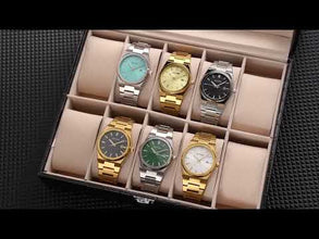 MEGIR Luxury Business Watches for Men Stainless Steel Strap Waterproof Calendar Male Quartz Wristwatch Clock Reloj Hombre 1086