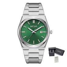 MEGIR Luxury Business Watches for Men Stainless Steel Strap Waterproof Calendar Male Quartz Wristwatch Clock Reloj Hombre 1086