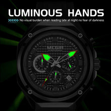 MEGIR Brand Men Quartz Watch Luxury Sport Wristwatches Waterproof Luminous 24 Hours Chronograph Clock Date Reloj Hombre 8118
