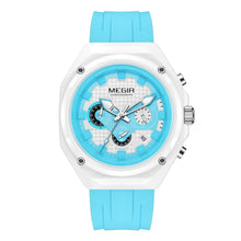 MEGIR Brand Men Quartz Watch Luxury Sport Wristwatches Waterproof Luminous 24 Hours Chronograph Clock Date Reloj Hombre 8118