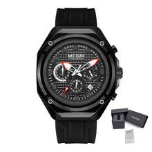MEGIR Brand Men Quartz Watch Luxury Sport Wristwatches Waterproof Luminous 24 Hours Chronograph Clock Date Reloj Hombre 8118