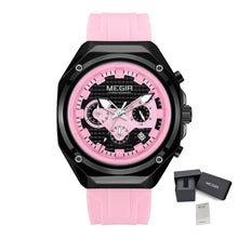 MEGIR Brand Men Quartz Watch Luxury Sport Wristwatches Waterproof Luminous 24 Hours Chronograph Clock Date Reloj Hombre 8118