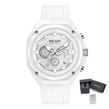 MEGIR Brand Men Quartz Watch Luxury Sport Wristwatches Waterproof Luminous 24 Hours Chronograph Clock Date Reloj Hombre 8118