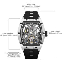 MEGIR Skeleton Dial Men Watches Luxury Automatic Mechanical Sport Watch Stainless Steel Case Man Wristwatch Clock Reloj Hombre 2245