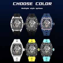 MEGIR Skeleton Dial Men Watches Luxury Automatic Mechanical Sport Watch Stainless Steel Case Man Wristwatch Clock Reloj Hombre 2245