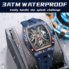 MEGIR Skeleton Dial Men Watches Luxury Automatic Mechanical Sport Watch Stainless Steel Case Man Wristwatch Clock Reloj Hombre 2245