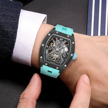 MEGIR Skeleton Dial Men Watches Luxury Automatic Mechanical Sport Watch Stainless Steel Case Man Wristwatch Clock Reloj Hombre 2245