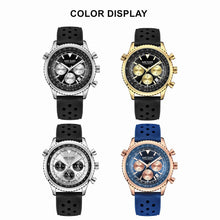 MEGIR Luxury Men Watches Fashion Silicone Band Quartz Military Wristwatch Waterproof Big Dial Male Sport Chronograph with Date Clock 2236