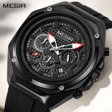 MEGIR Brand Men Quartz Watch Luxury Sport Wristwatches Waterproof Luminous 24 Hours Chronograph Clock Date Reloj Hombre 8118