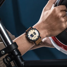 MEGIR Roller Pointer Watches for Men Fashion Luxury Military Sport Watch Leather Strap Quartz Wristwatch Clock Relogio Mascilino 2137