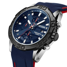 MEGIR Fashion Men's Sport Watches Silicone Strap Military Quartz Wristwatch Clock Waterproof Male Chronograph Montre Homme 2055