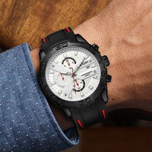 MEGIR Fashion Men's Sport Watches Silicone Strap Military Quartz Wristwatch Clock Waterproof Male Chronograph Montre Homme 2055