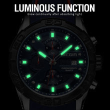 MEGIR Fashion Men's Sport Watches Silicone Strap Military Quartz Wristwatch Clock Waterproof Male Chronograph Montre Homme 2055