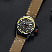 MEGIR Men Watches Fashion Brand Sport Quartz Chronograph Clock Waterproof Man Business Wristwatch 24-hour Relogio Masculino 2110