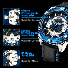 MEGIR Luxury Men Casual Sport Watch Leather Strap Quartz Wristwatch Waterproof Calendar Man Chronograph Clock Montre Homme 2118