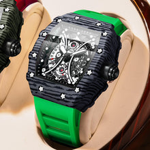 Top Fashion Quartz Wristwatch Tonneau Silicone Strap