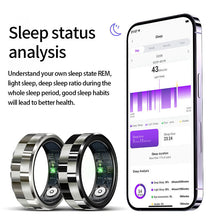 Black Fitness Tracker Sleep Monitoring Heart Rate Health Management
